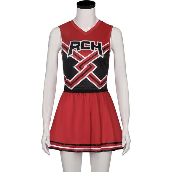 RCH Big Red Bring It On Halloween Cheer Costume - Women's Medium - Picture 2 of 6